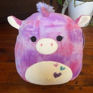 Squishmallow Edden Tie Dye Unicorn 18” NWT